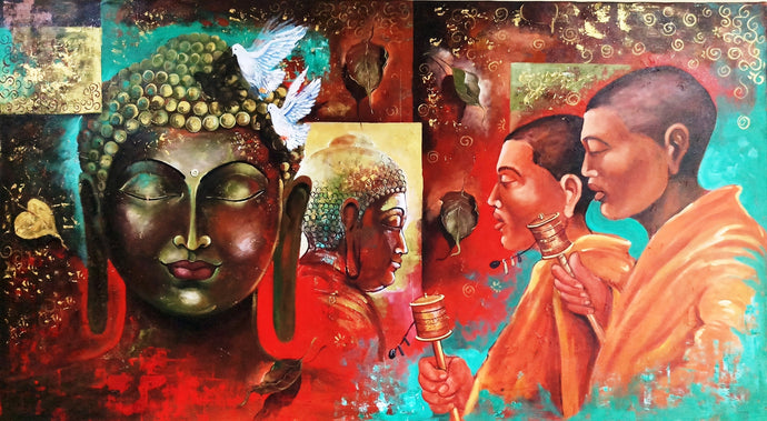 Buddha and Monk 9