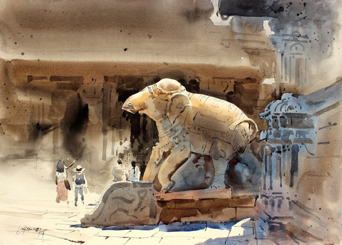 Stone elephant