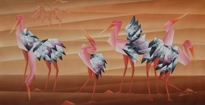 Flaming flamingos