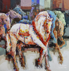 Seven horses