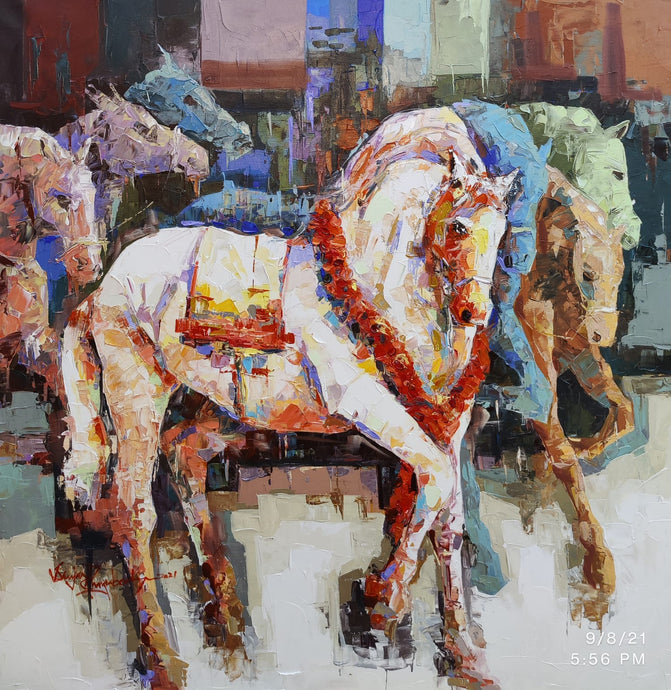 Seven horses