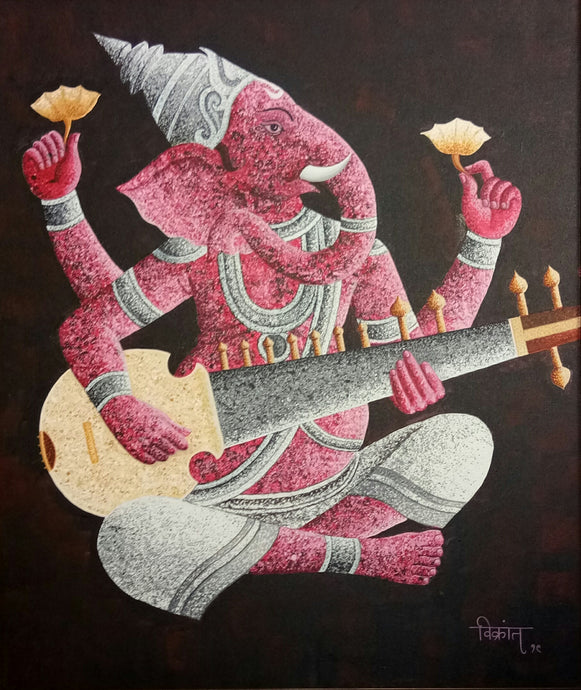 Ganesha with Sarod