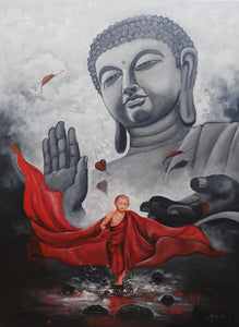 Buddha and monk 10
