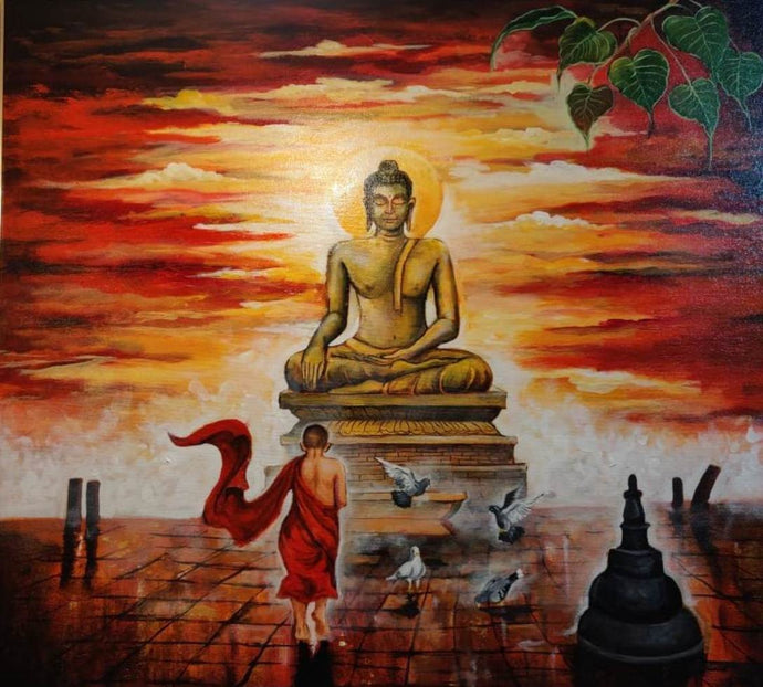 Buddha and monk child 8