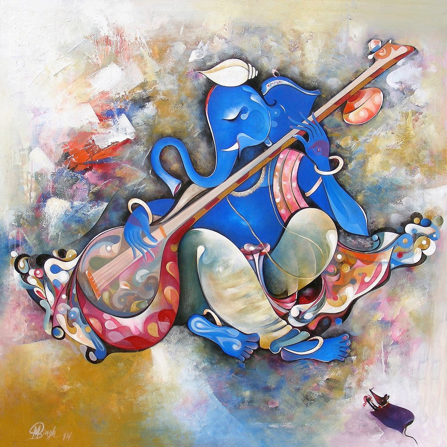 Musician Ganesha 8