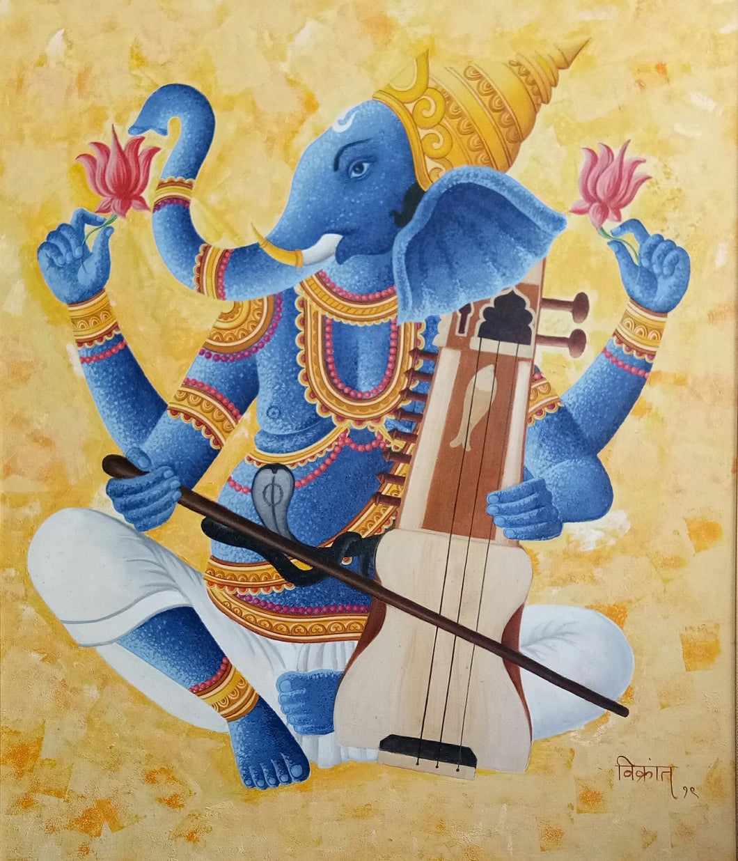 Ganesh with Sarangi