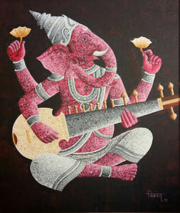 Ganesha with Sarod